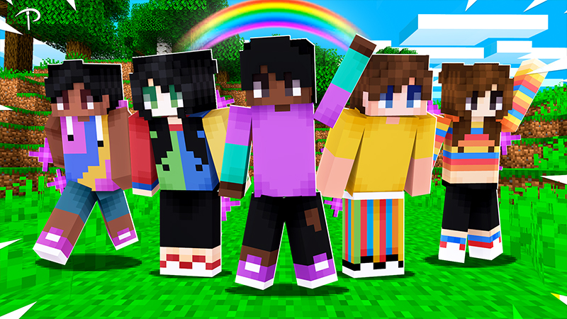 Rainbow skin minecraft